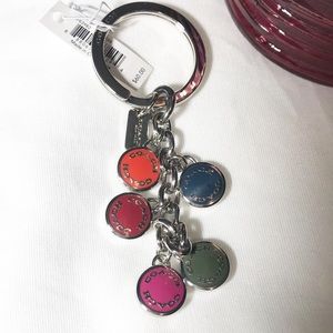 🌼 Coach Keychain | Button Disc | Multicolor | NWT